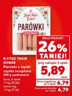 parówki z szynki czysta receptura