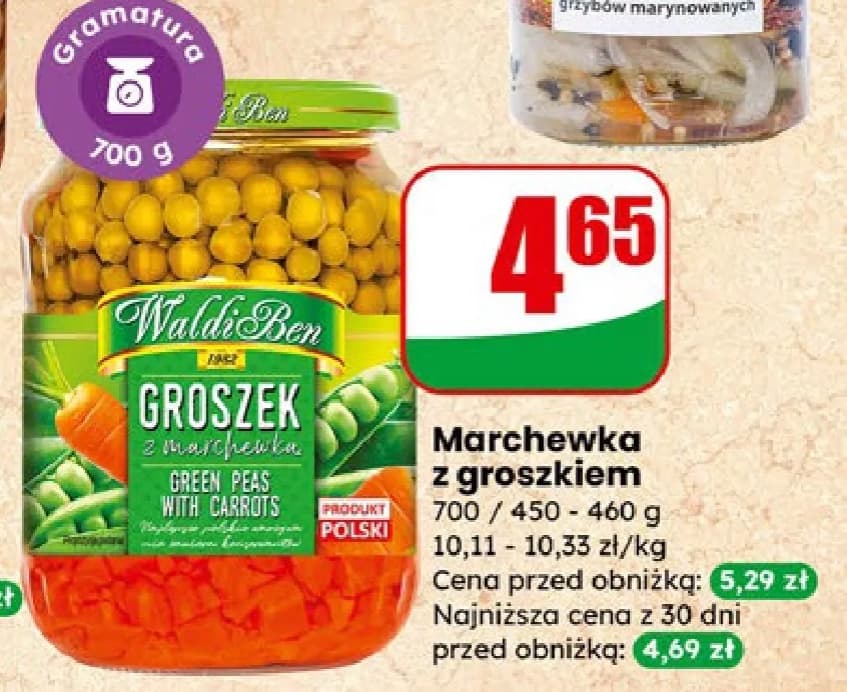marchewka z groszkiem