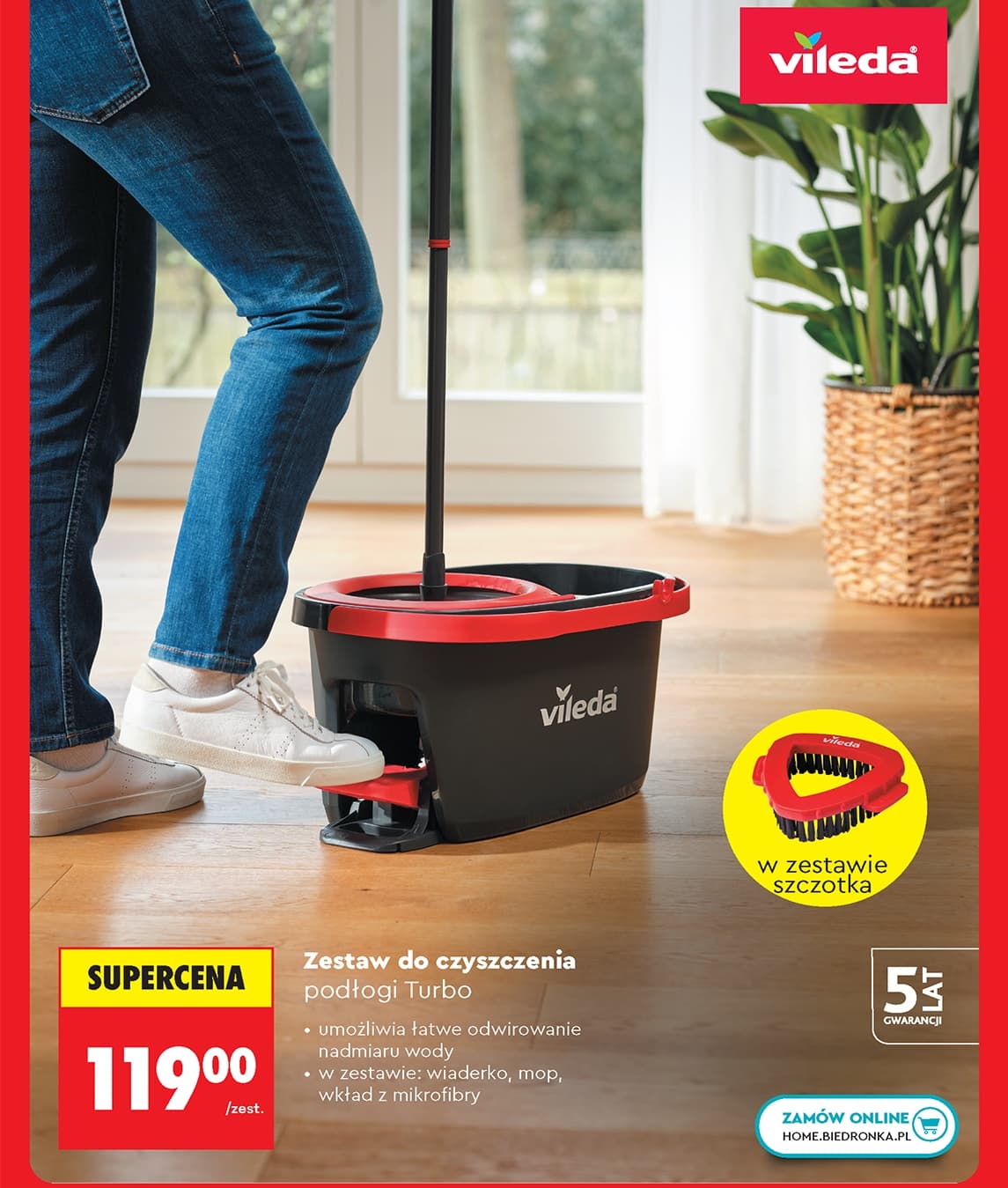 zestaw do czyszczenia podłogi turbo