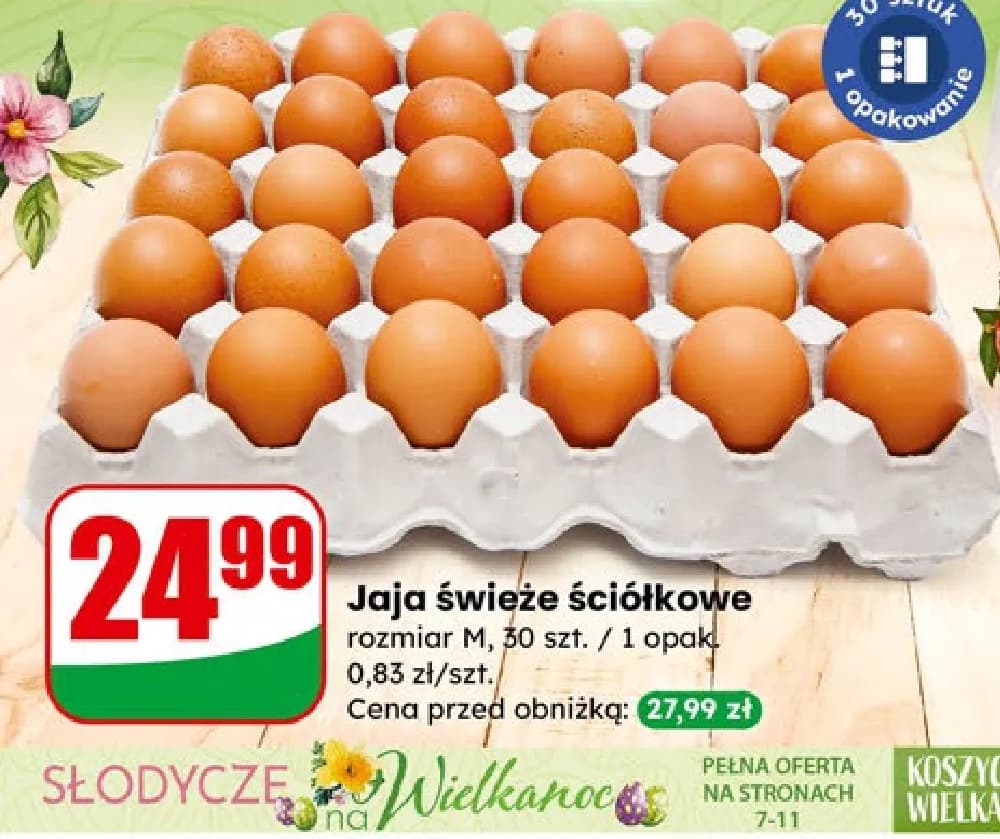 jaja świeże ściółkowe