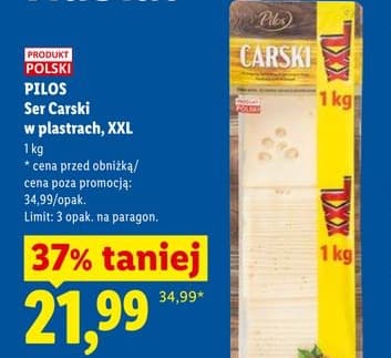 ser edam w plastrach XXL
