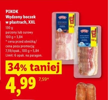 boczek wędzony w plastrach XXL