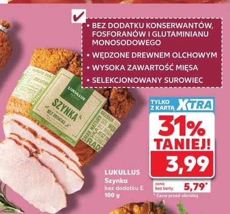 szynka bez dodatku E