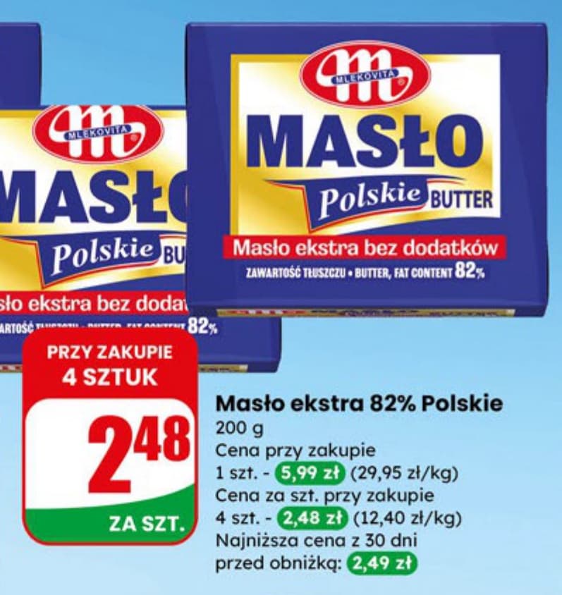 masło ekstra 82%