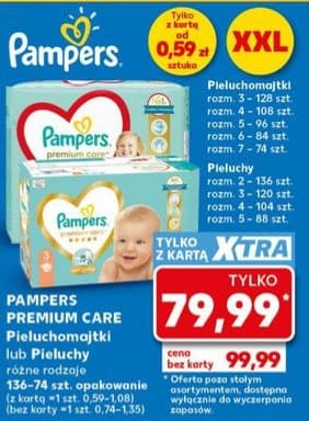 pieluchy lub pieluchomajtki dla dzieci