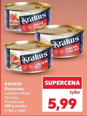 konserwa luncheon meat, tyrolska, turystyczna