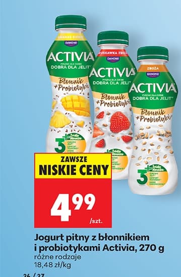 jogurt pitny z błonnikiem i probiotykami