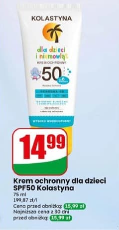 krem ochronny dla dzieci i niemowląt spf50