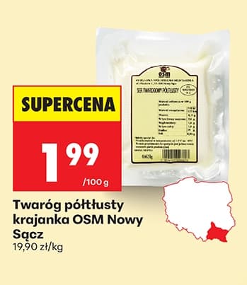 twaróg półtłusty krajanka
