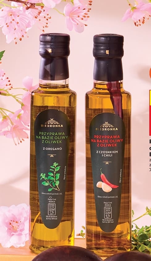 przyprawa na bazie oliwy z oliwek z czosnkiem i chilli