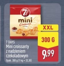 mini croissant z nadzieniem czekoladowym