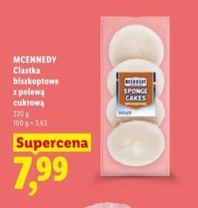 ciastka biszkoptowe z polewą cukrową