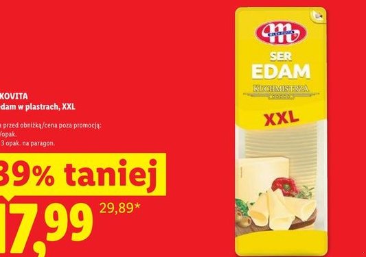 ser edam w plastrach