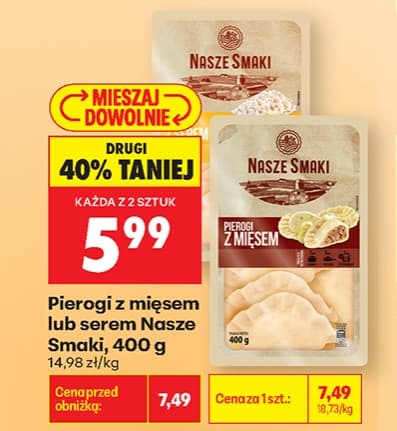 pierogi z mięsem lub serem