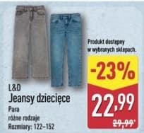 jeansy dziecięce