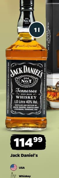 Jack Daniel's whiskey Tennessee 700ml