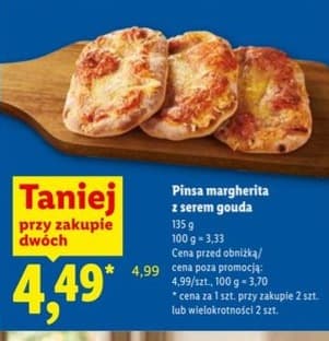 pinsa margherita z serem gouda
