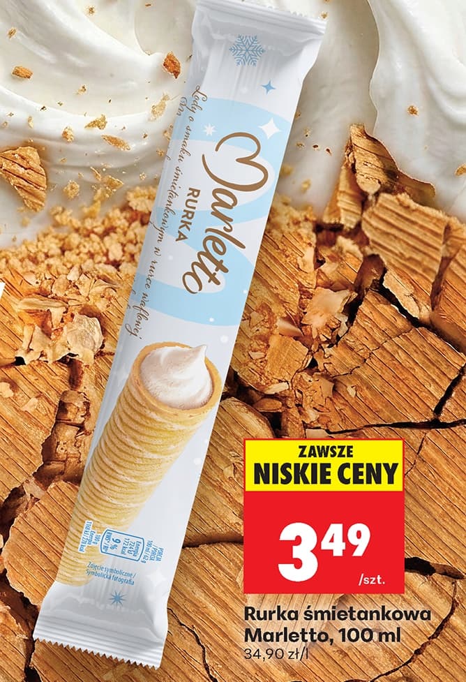wafel lodowy śmietankowy