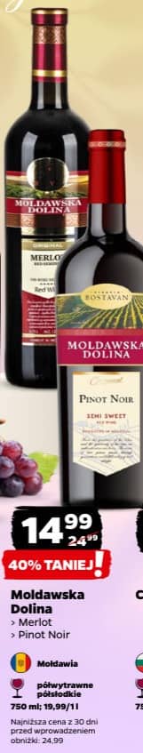 Mołdawska Dolina wino czerwone 750ml