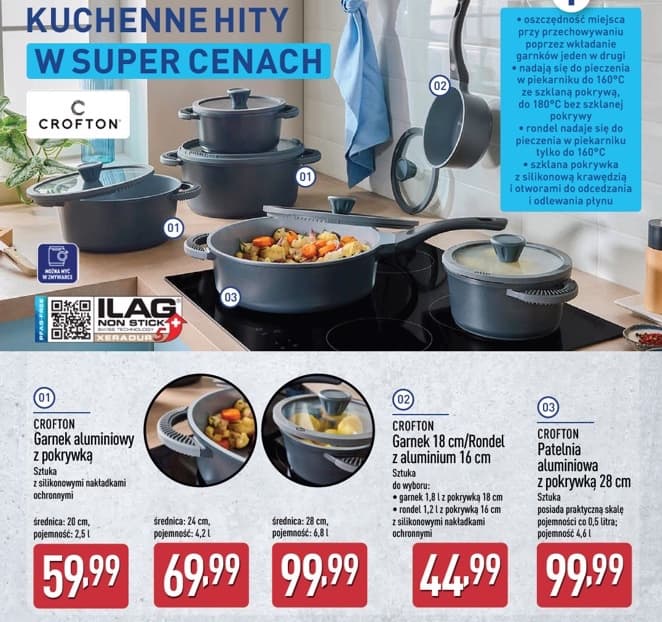 garnek aluminiowy z pokrywką