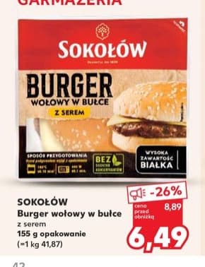burger wołowy w bułce z serem