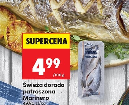 Świeża dorada patroszona