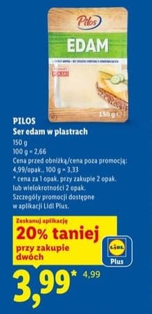ser edam w plastrach