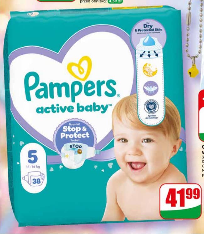 pieluchy active baby, różne rodzaje