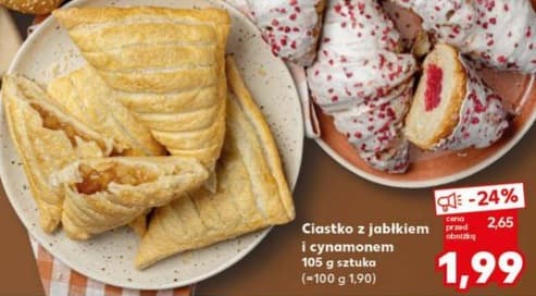 ciastko z jabłkiem i cynamonem