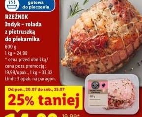 indyk rolada z pietruszką do piekarnika