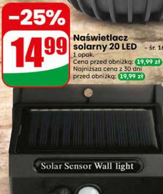 naświetlacz solarny 20 LED