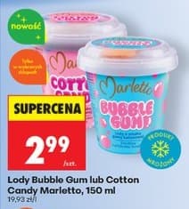 lody Bubble Gum lub Cotton Candy