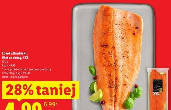 łosoś atlantycki filet ze skórą