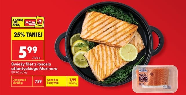 filet z łososia atlantyckiego świeży