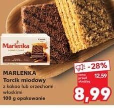 torcik miodowy z kakao lub orzechami włoskimi