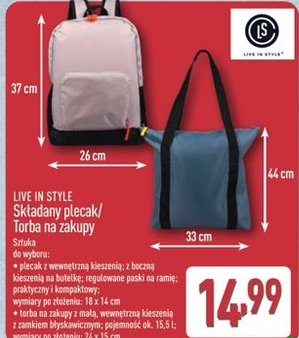 składany plecak/torba na zakupy
