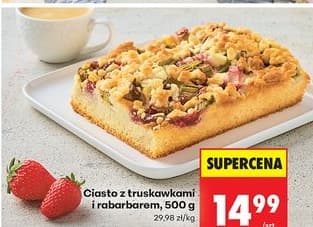 ciasto z truskawkami i rabarbarem