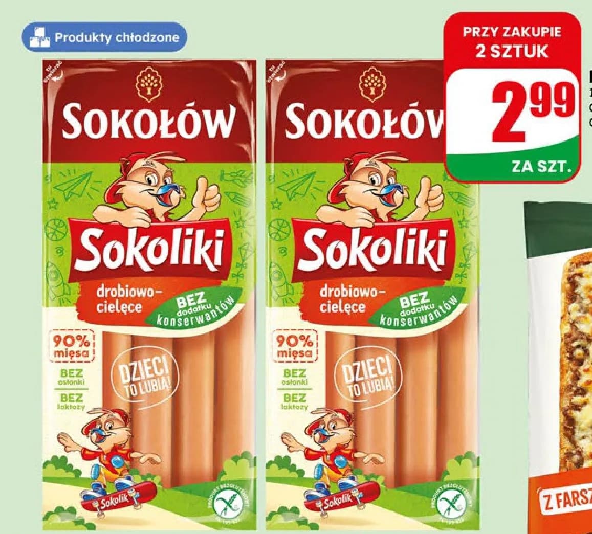 parówki drobiowo-cielęce