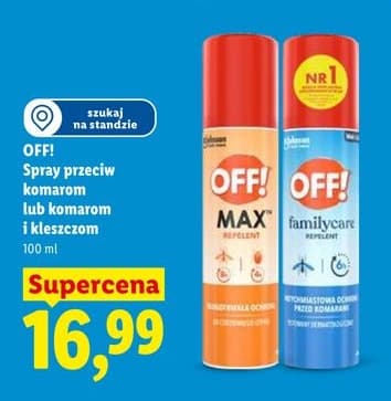 spray przeciw komarom lub przeciw komarom i kleszczom