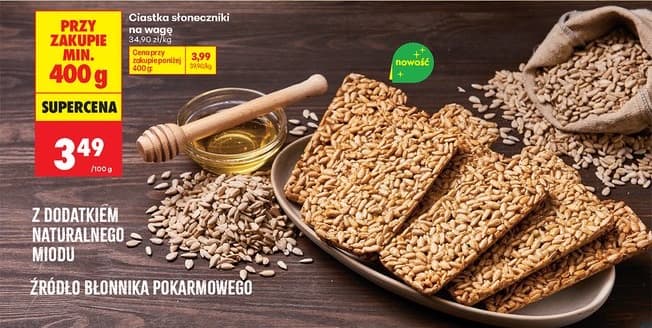 ciastka słoneczniki