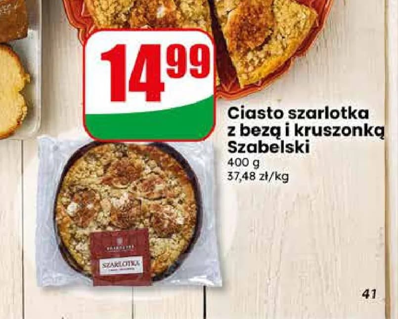 ciasto szarlotka z bezą i kruszonką