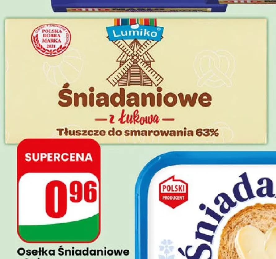 margaryna śniadaniowa z tłuszczem
