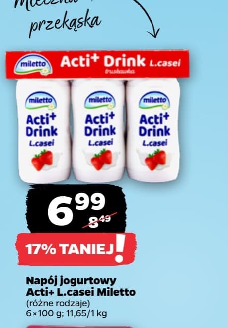 napój jogurtowy Acti+ L.casei różne rodzaje