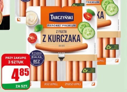 parówki z fileta z kurczaka