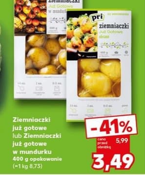 ziemniaki już gotowe lub ziemniaki już gotowe w mundurku