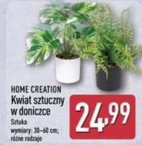 kwiat sztuczny w doniczce