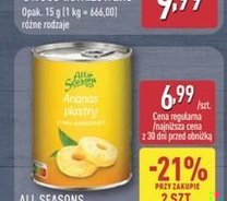 ananas w plastrach