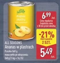 All Seasons ananas w plastrach 560g