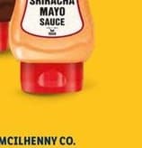 sos Tabasco chipotle BBQ lub sriracha mayo