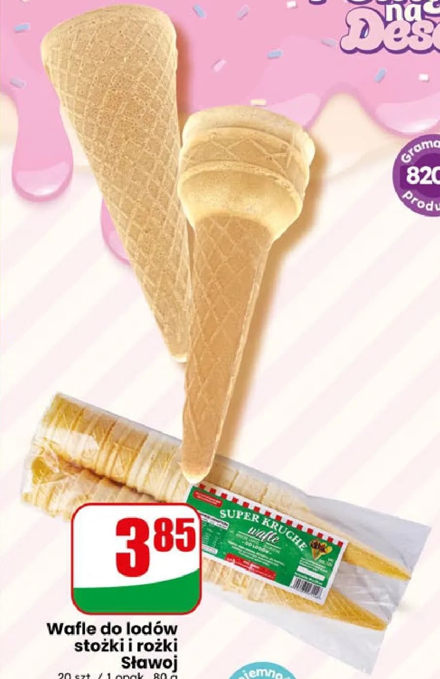 wafle do lodów stożki i rożki
